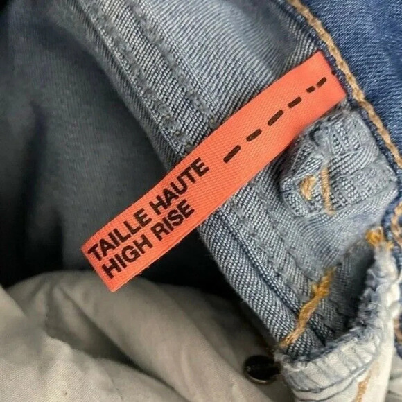 Garage JeansWomens Sz Junior 1 Blue Light Wash Crafting Skinny High Rise Ankle - Picture 6 of 7